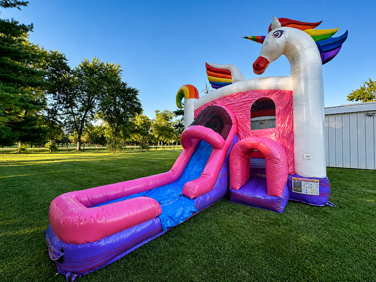 Small Slide and Bounce Unicorn Combo